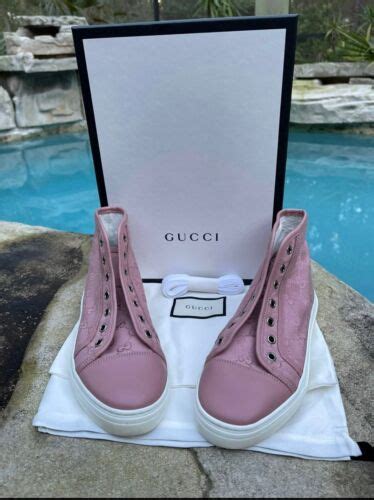 gucci tennis shoes pink|Gucci tennis shoes for women.